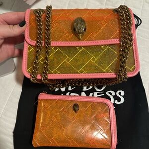 Kurt Geiger Chain Shoulder Bag and Pouch Bundle